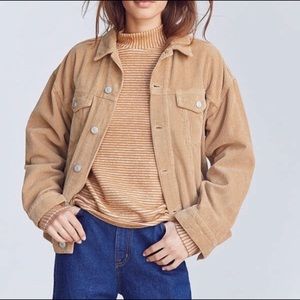 out from under amela striped mock neck top UO